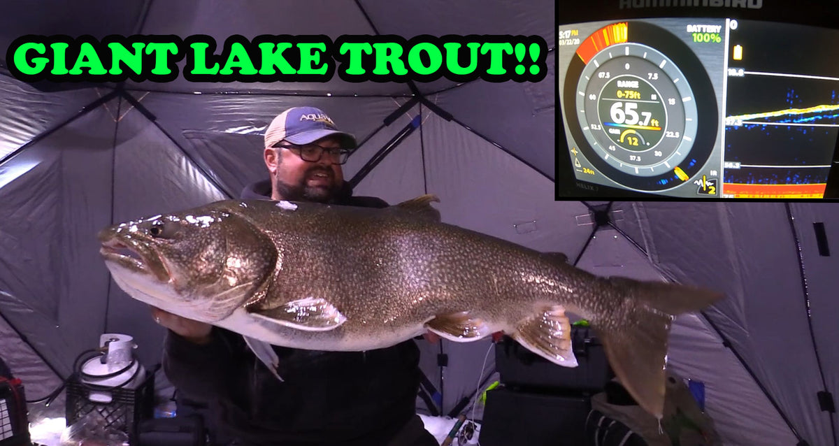 I CAUGHT A GIANT! Ice Fishing Lake Trout BACK 2 BACK!! Clayton